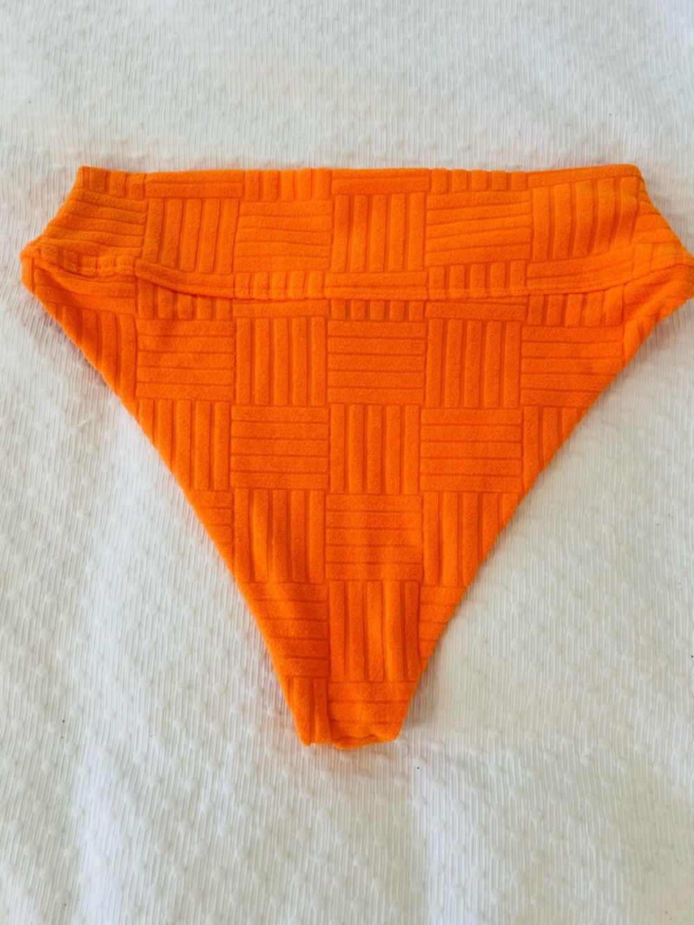 Beach Riot Blood Orange Terry High-Waist Bikini Set - Picture 5 of 8